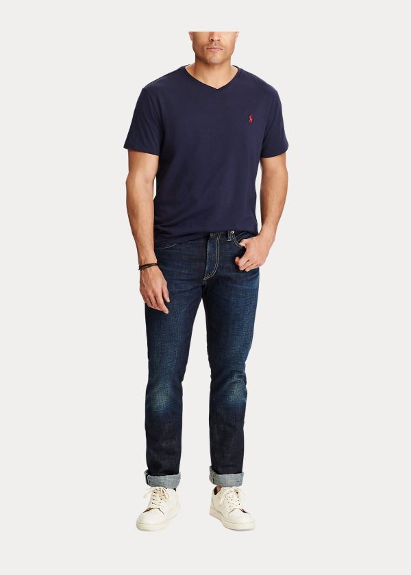 T Shirt Polo Ralph Lauren Classic Fit V-Neck Homem 60872-TRLQ